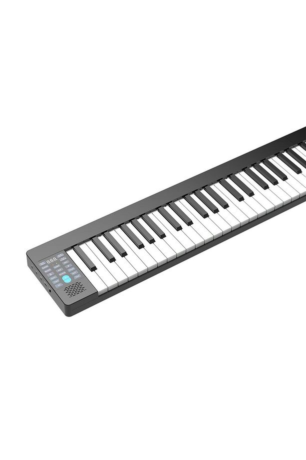 Jdp-8800 Katlanabilir Tuş Hassasiyetli Bluetooth Şarjlı Piyano - Siyah - 4
