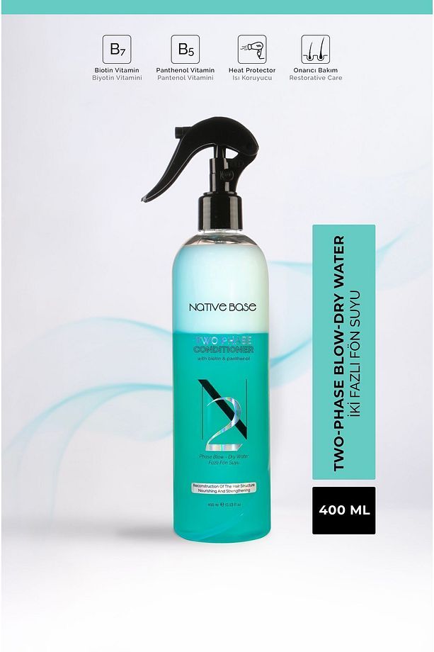 Biotin&Panthenol İçerikli Çift Fazlı Fön Suyu 400 Ml - 1