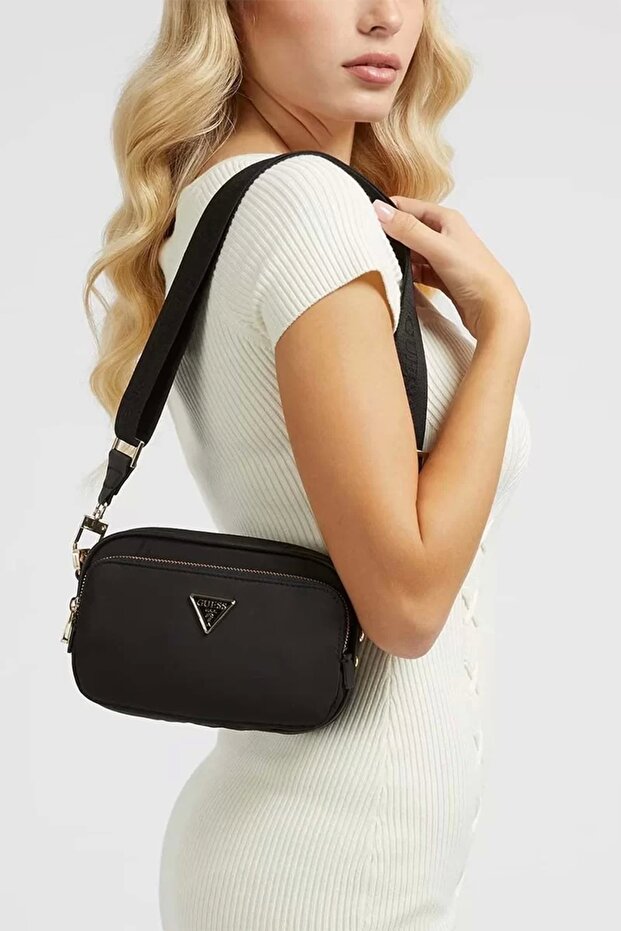Eco Gemma Women's Black Crossbody Bag Hweyg839572-Bla