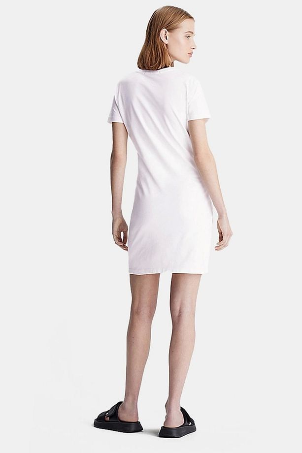 DIFFUSED MONOLOGO DRESS Kadın Beyaz Elbise J20J223056-YAF - 2