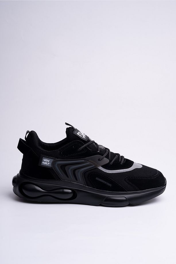 Erkek Siyah Sneaker Wow - 1