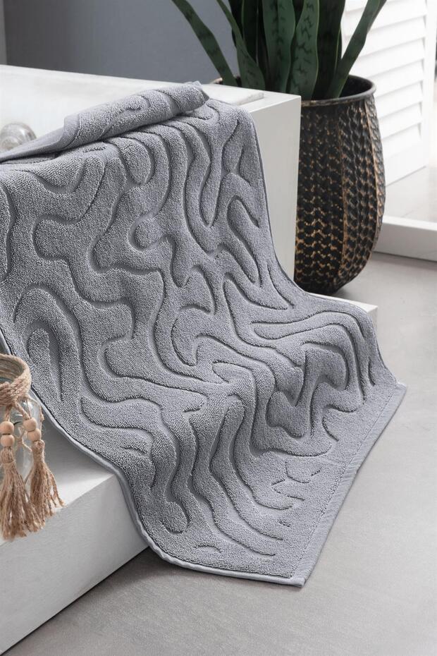 Joy 50X75 cm Foot Towel Gray – 100% Cotton, Soft and Absorbent