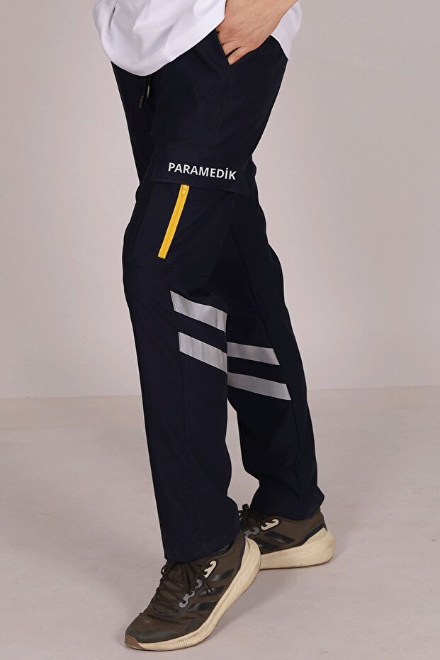 Navy Blue Lycra Paramedic Pants Unisex