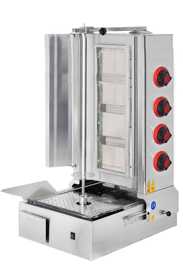 Csa Karacasan Doğalgazlı 4 Radyanlı Alttan Motorlu Döner Ocağı Makinesi - 1