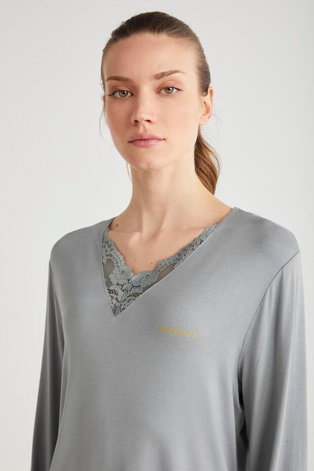 Yumuşak dokulu pijama takımı - 2