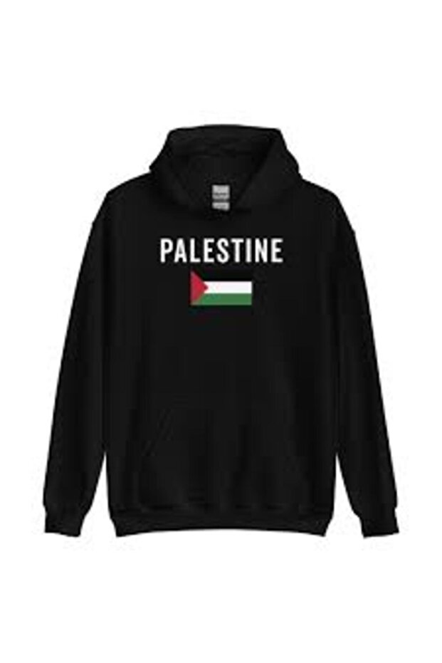 سويت شيرت فلسطين مطبوع للجنسين مقاس كبير