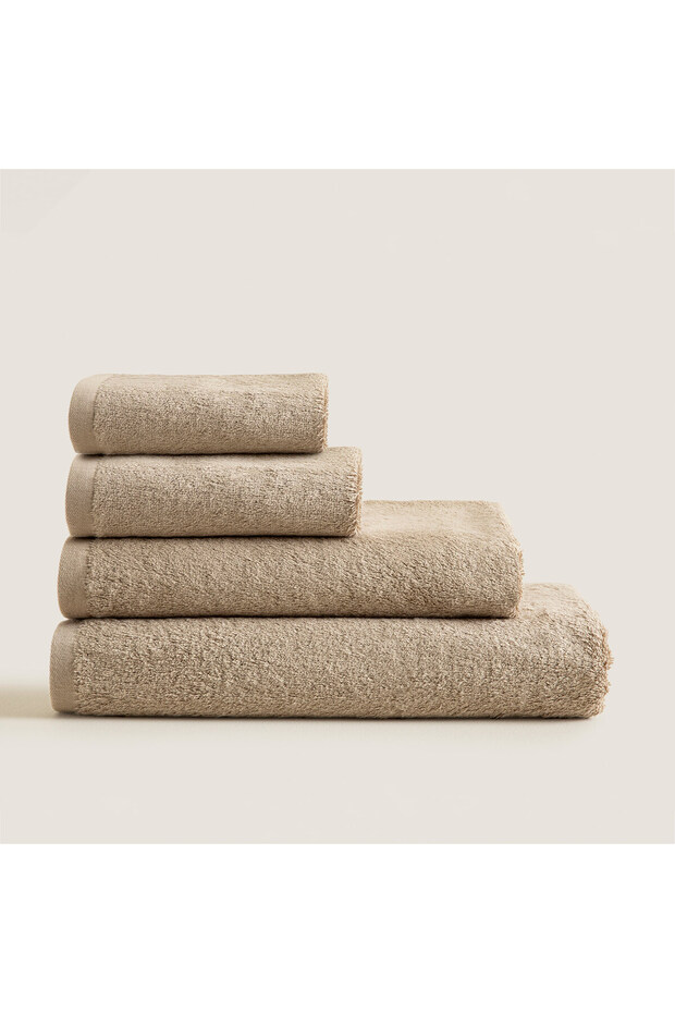 Solid El Havlusu 33x33 cm Koyu Bej - 2