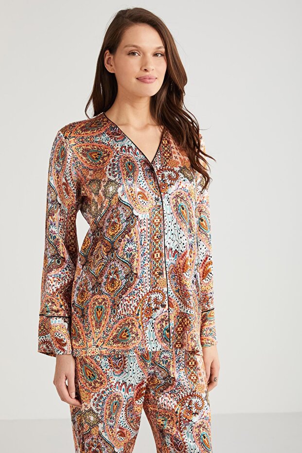 طقم قميص بنمط عرقي - 2