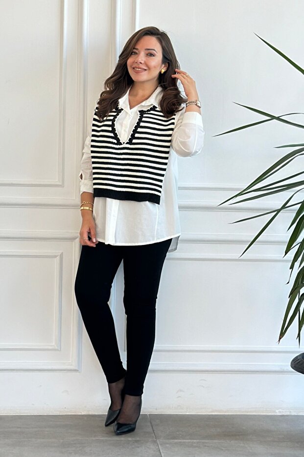 Knitwear Detailed Shirt