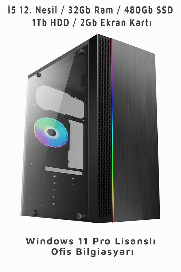 MANAGER İ5 12. Nesil/ 32Gb Ram/ 480 SSD/ 1Tb HDD/ 2Gb Gpu/ Windows 11 Pro Lisanslı Ofis Bilgisayarı - 1