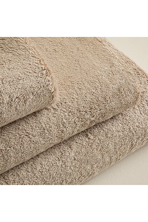 Solid El Havlusu 33x33 cm Koyu Bej - 3