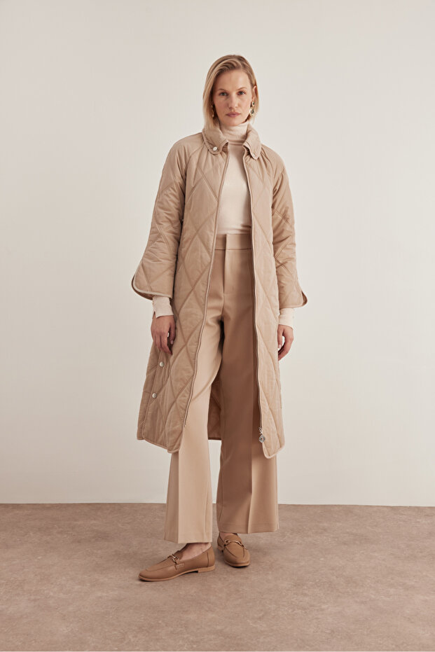 10083111 Gömlek Yaka Mont - 1