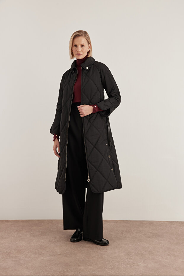 10083111 Gömlek Yaka Mont - 1