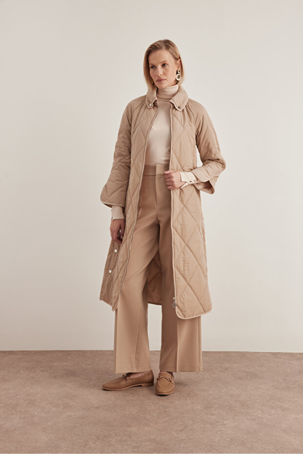 10083111 Gömlek Yaka Mont - 3