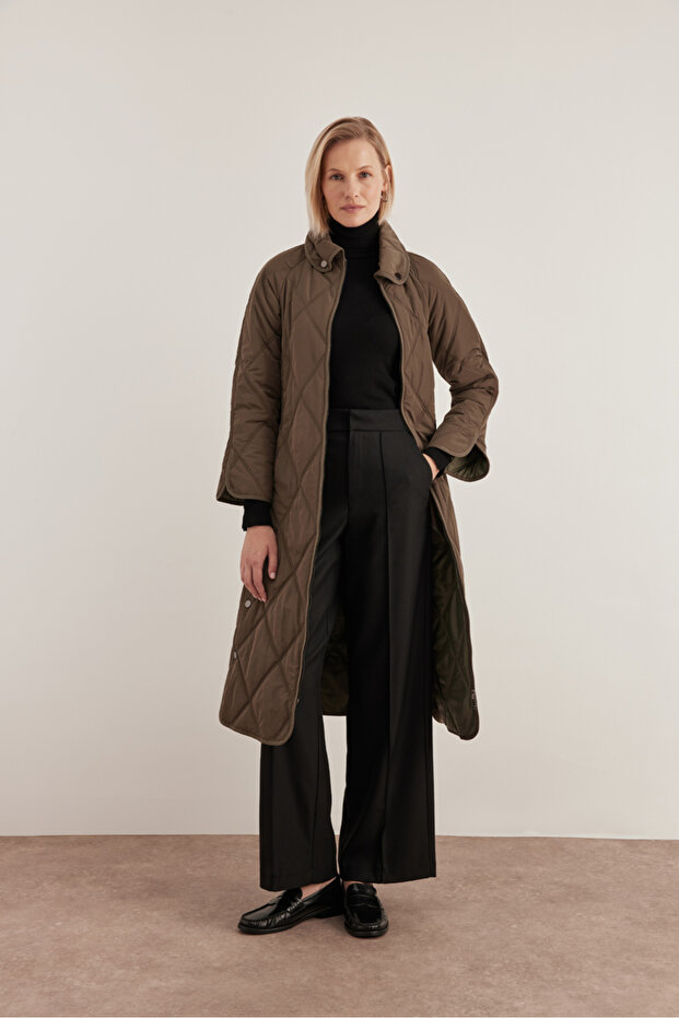 10083111 Gömlek Yaka Mont - 2