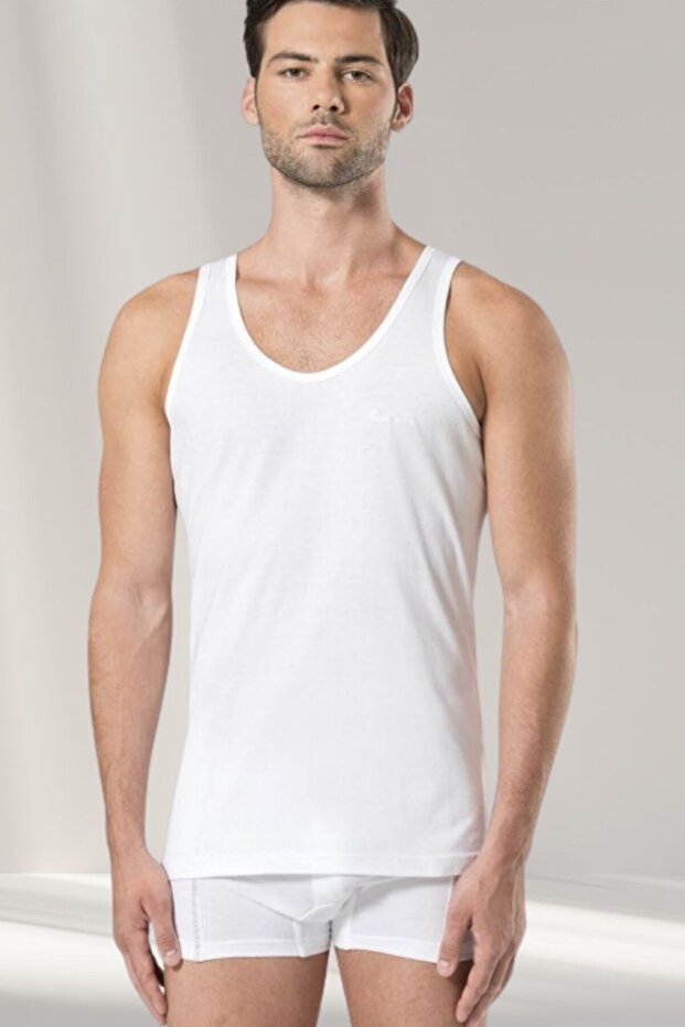 Men's Modal White 2-Piece Undershirt Vr.Pc.01.25.400.12