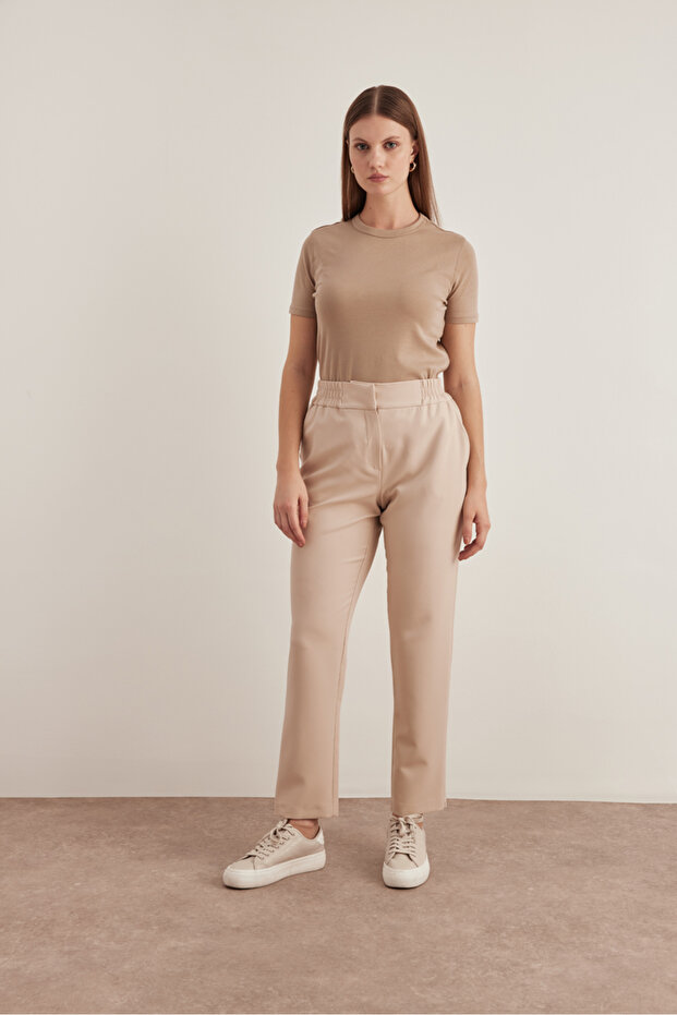 Bel Lastikli Pantolon - 1