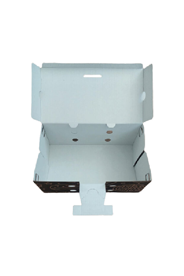 Kilitli Hamburger Menu Kutusu 100 Adet - 8