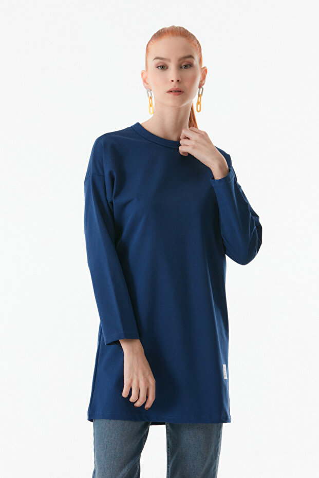Basic Bisiklet Yaka Tunik - 6