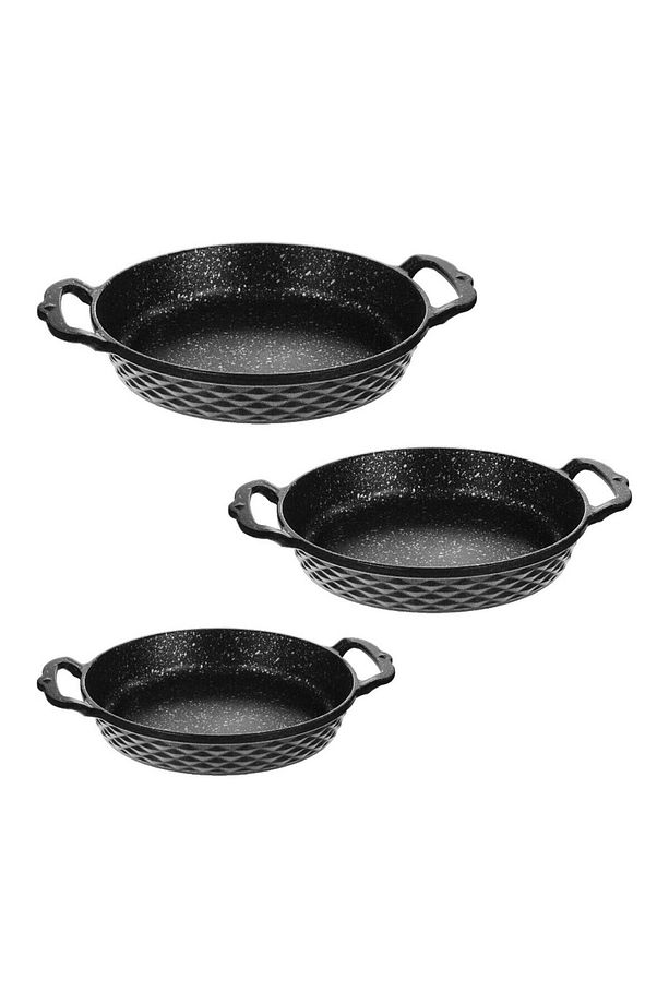 Grand Series Döküm 3 lü Sahan Set - 1