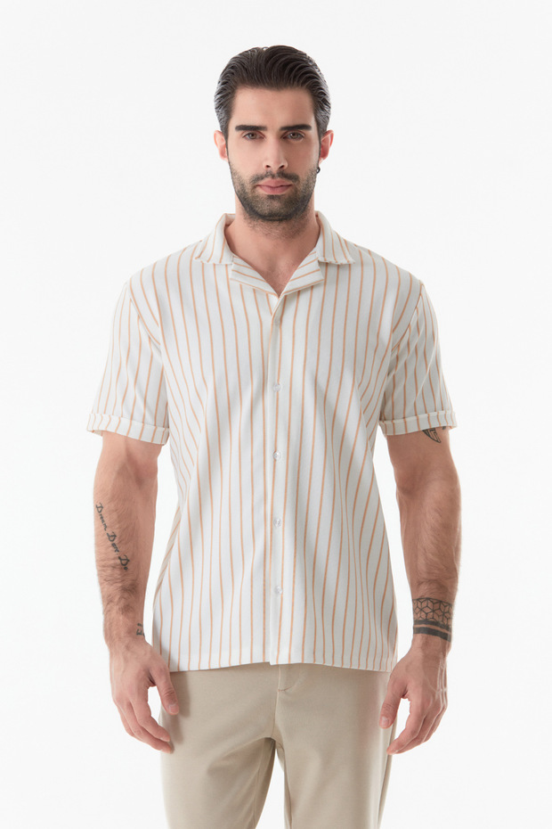 Striped Basic Shirt - 8