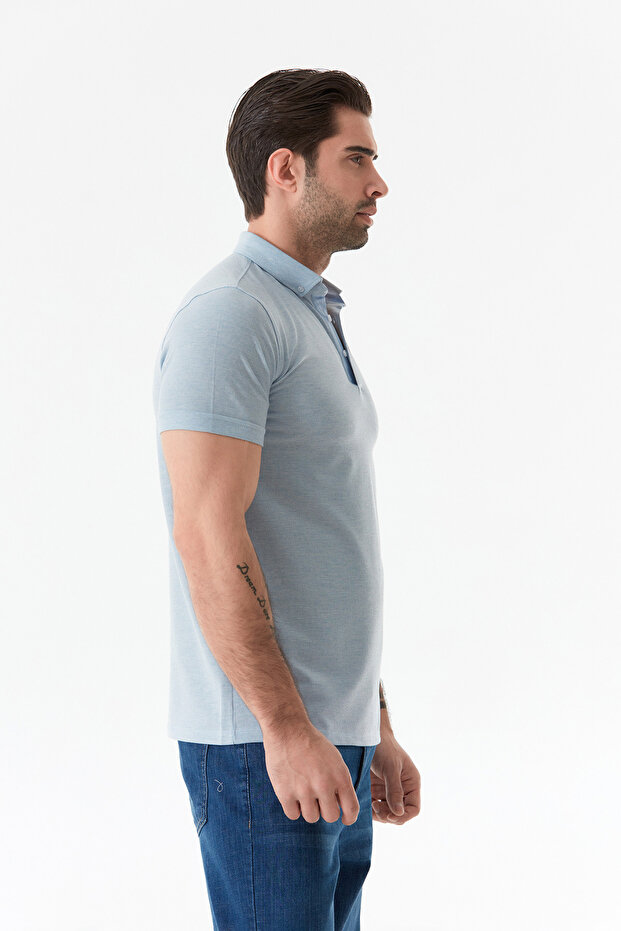 Μπλουζάκι Basic Polo Neck Slim Fit - 5