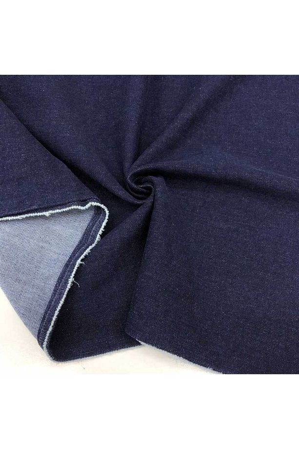 Koyu Mavi Likralı Esnek Kot Kumaş 1,5 Metre Tek Parça 150 En Kumaş - 1