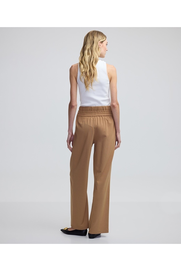 Elastik bel pantolon - 5