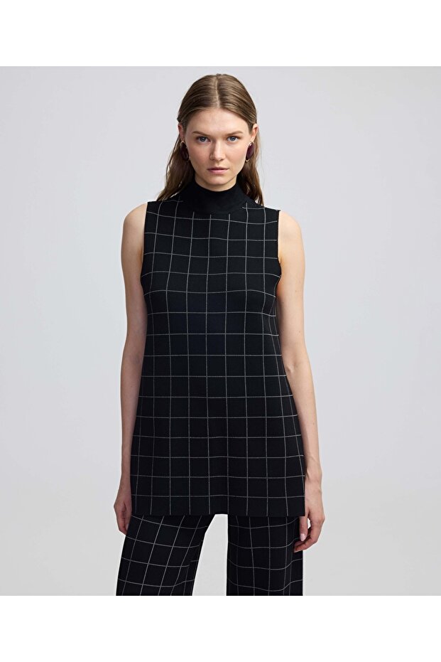 Kare desen triko - 1