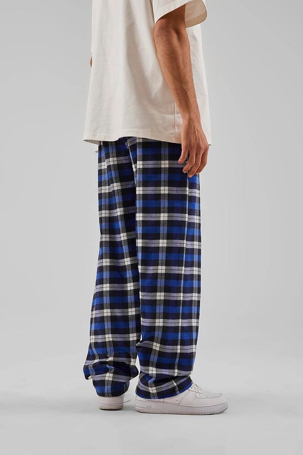 Ekose Desen Bel Lastikli Pijama Eşofman altı - 2