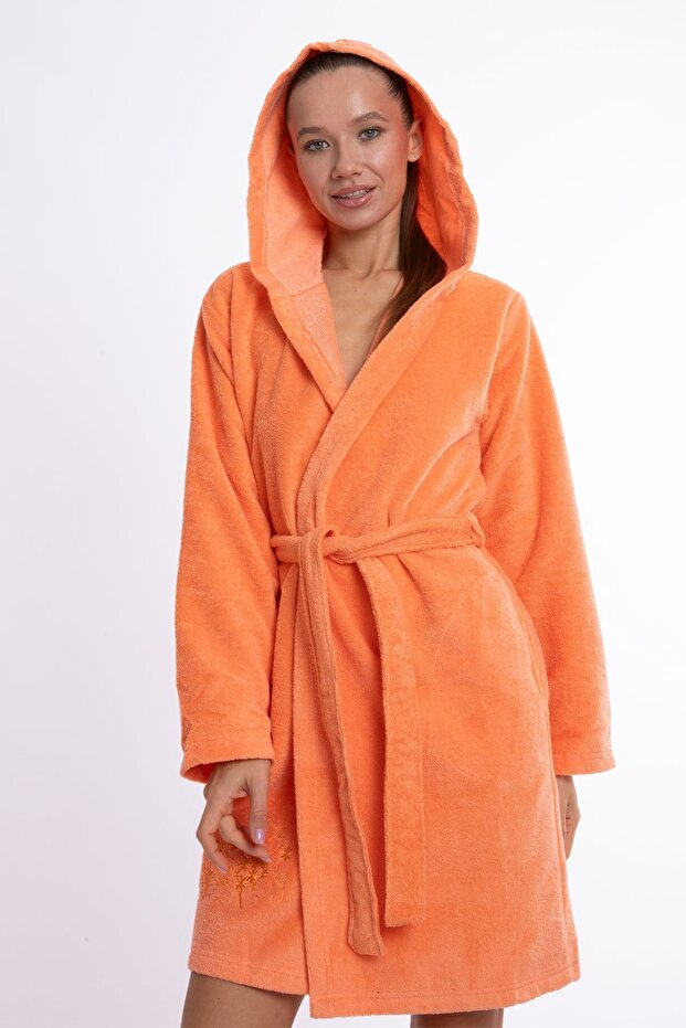 Lüks Bambu Kapşonlu Bornoz Mini - 5