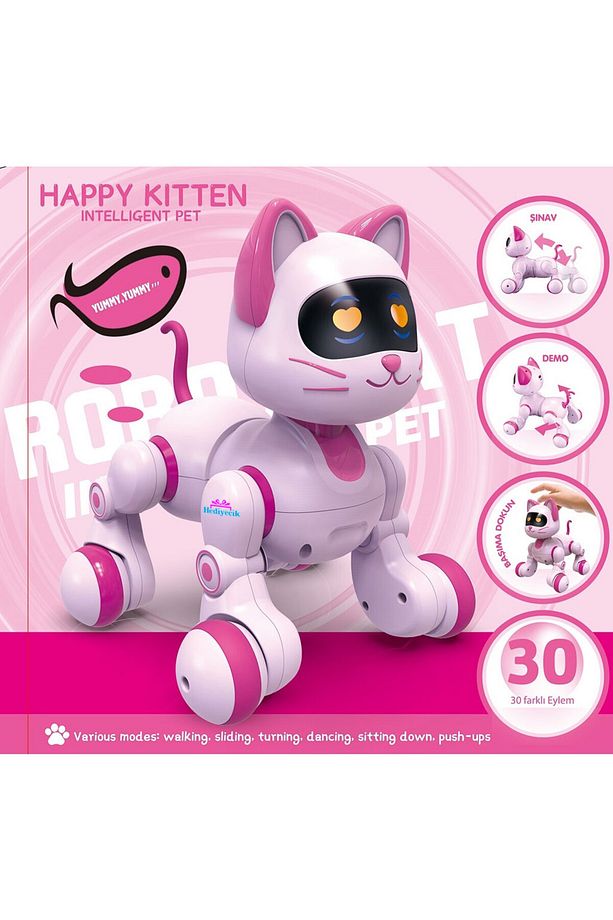 Rc Kumandalı Akıllı Robot Kedi Sensörlü Şarjlı Full Fonksiyon - 9