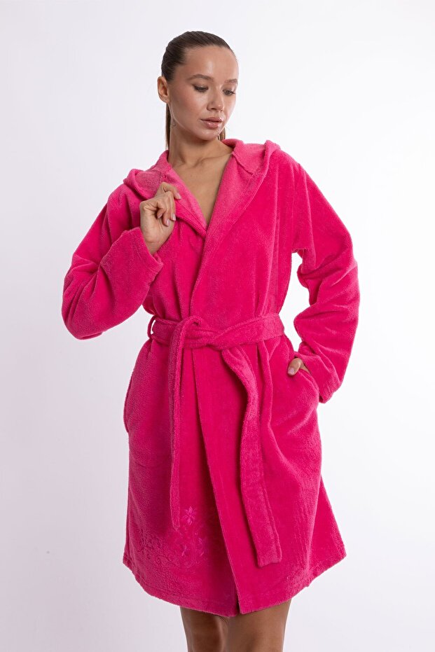 Lüks Bambu Kapşonlu Bornoz Mini - 6