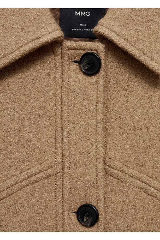 Oversize yün palto - 7