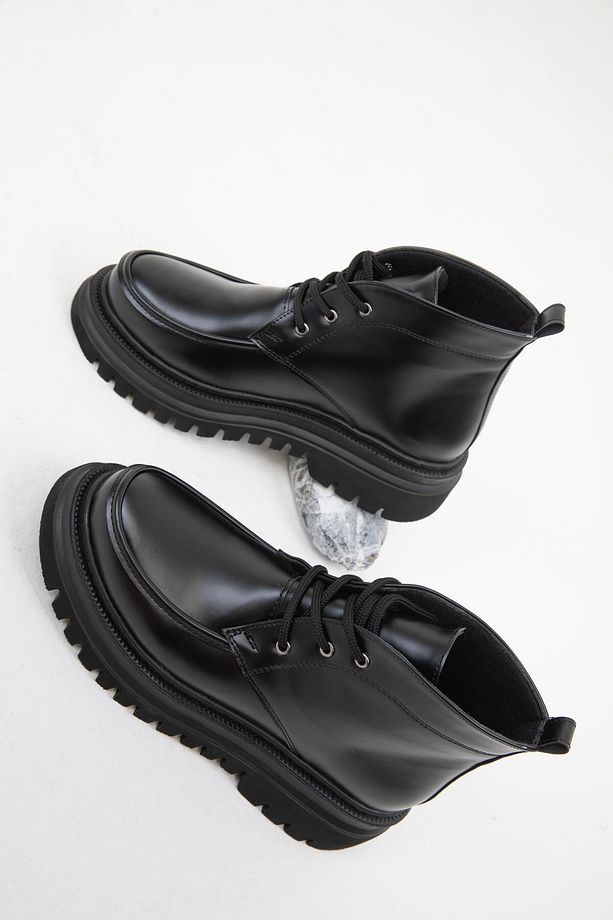 Siyah Açma Kadın Bot & Bootie 19875 - 2