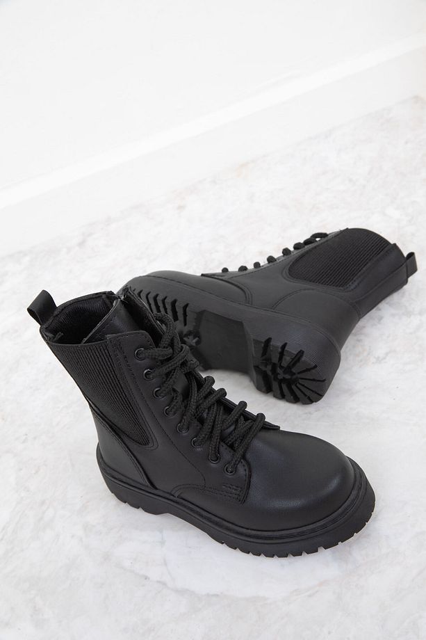 Siyah Çocuk Bot & Bootie 19858 - 1