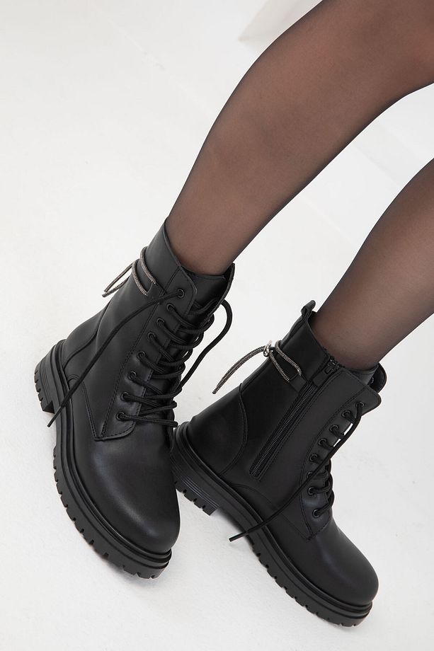 Siyah Kadın Bot & Bootie 19885 - 4