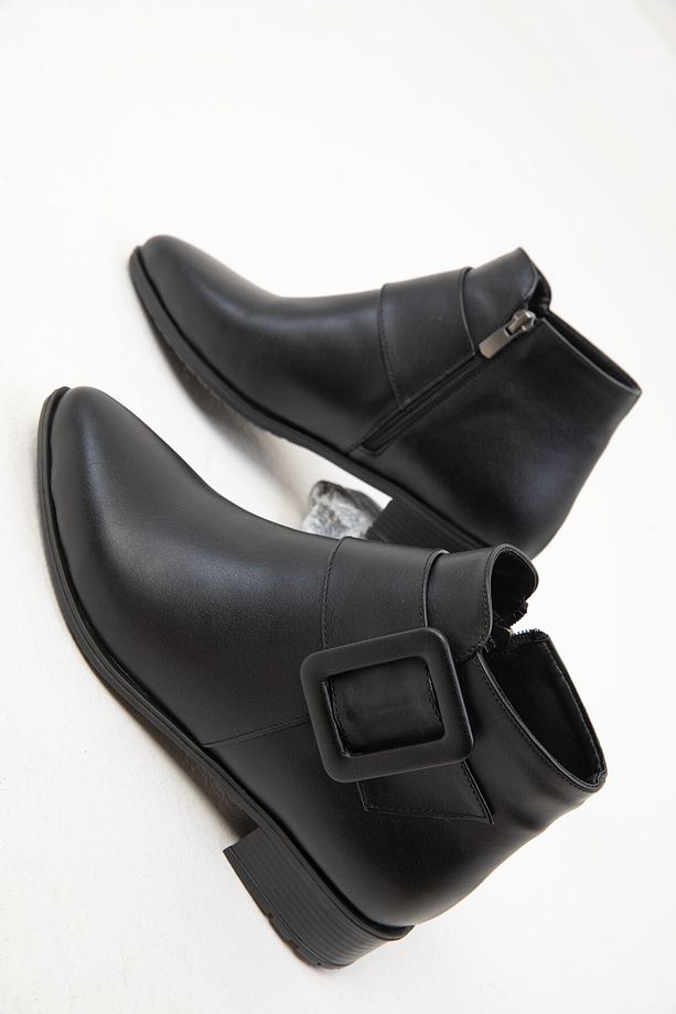 Siyah Kadın Bot & Bootie 16537 - 2