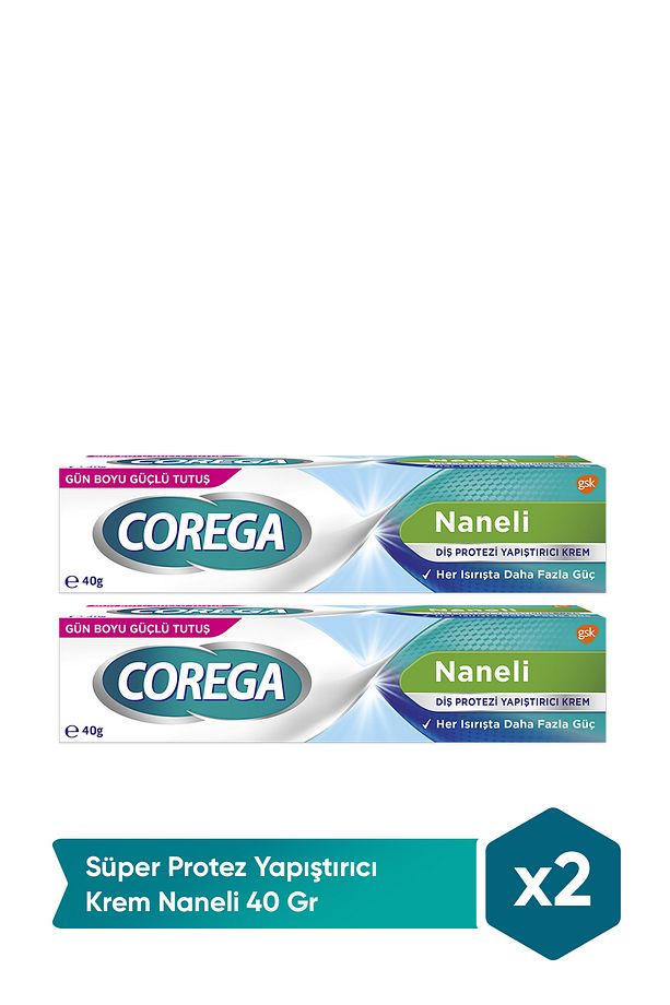 Süper 3 Yönlü Tutuş Diş Protez Yapıştırıcı Krem Naneli 40 Gr - 2 Adet - 1