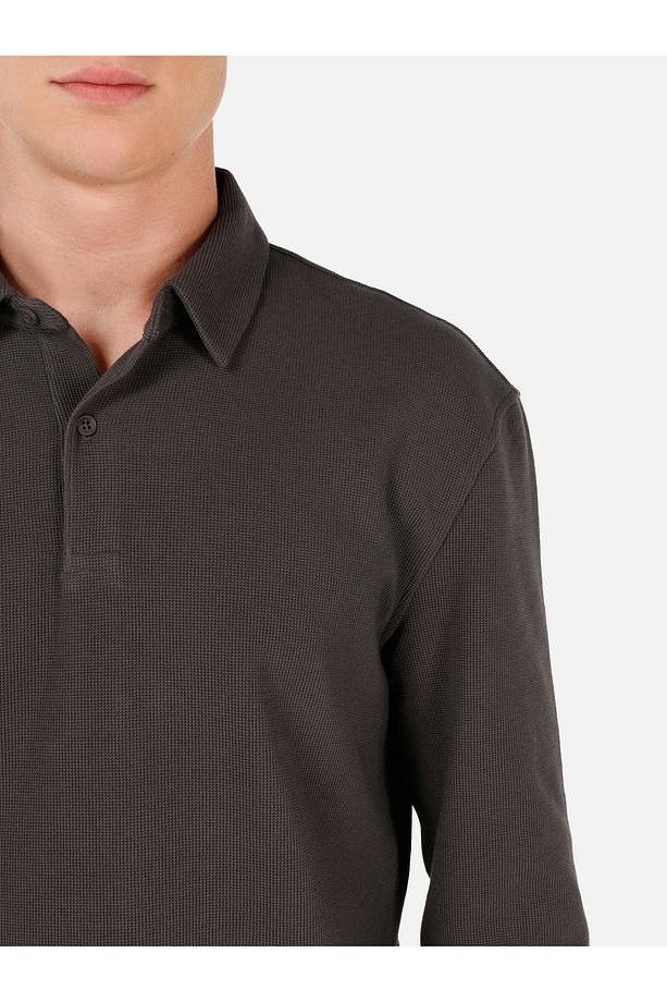 Antrasit Erkek Tshirt U.kol - 5