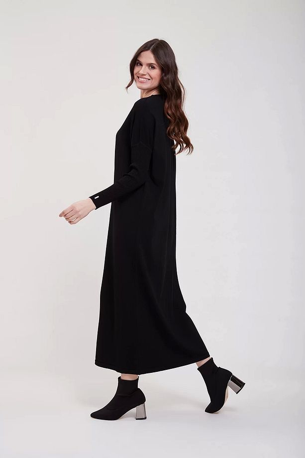 İNVEE 5747 Siyah Triko Elbise - 5