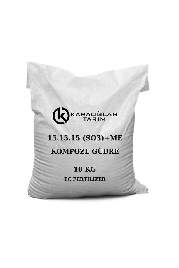 15.15.15 Npk Süper Kompoze Kükürt İz Element Katkılı Ağaç Sebze Meyve ve Çim Gübresi (3x15) 10 Kg - 1