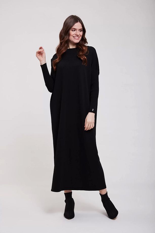 İNVEE 5747 Siyah Triko Elbise - 4
