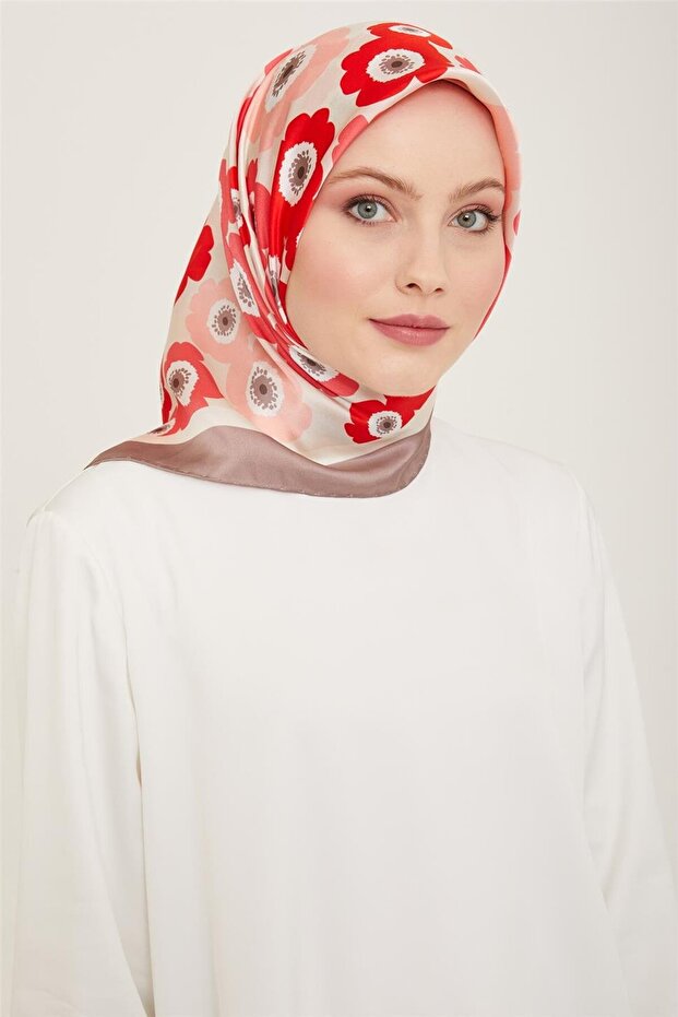Floral Print Twill Silk Scarf 24Ya9106 54 03