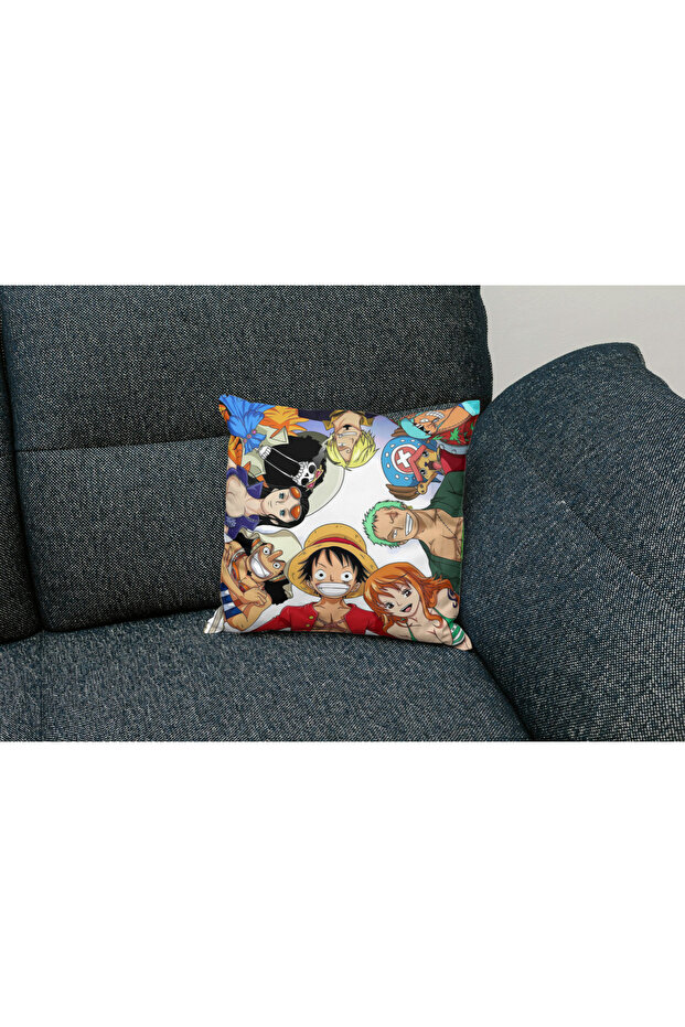 One Piece Patterned Square Pillow Case - 1