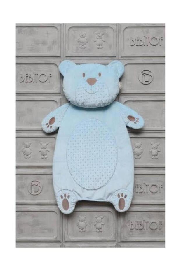 Blue Teddy Bear Figured Diaper Cushion