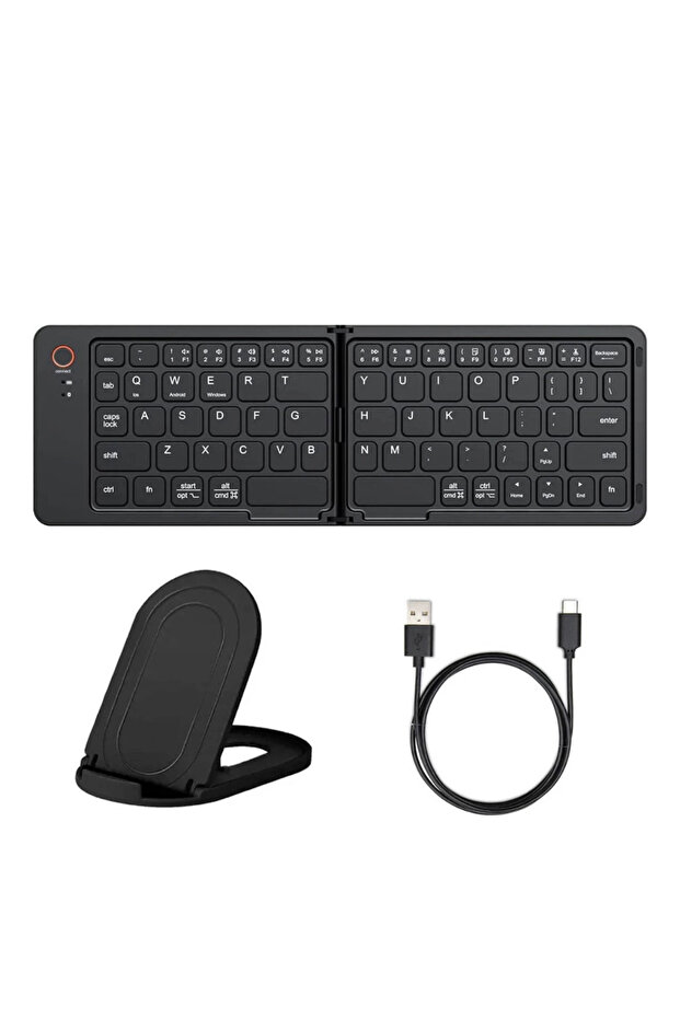 Adonis Kablosuz Bluetooth Şarjlı Katlanabilir Mini Klavye B023 - 9