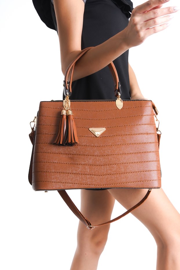Women's Bag Faux Leather Bag with Accessories Women's Bag Woven Bag Stylish Bag Suitable for Daily Use