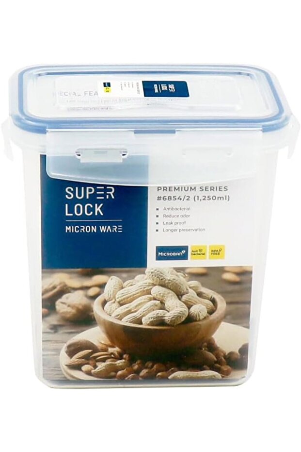 وعاء تخزين مستطيل من سوبرلوك ميكرووير سعة 1250 مل - 2