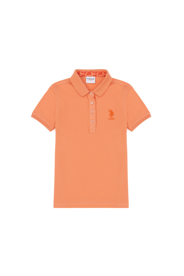 Girl's Salmon Basic T-Shirt 50283286-Vr047